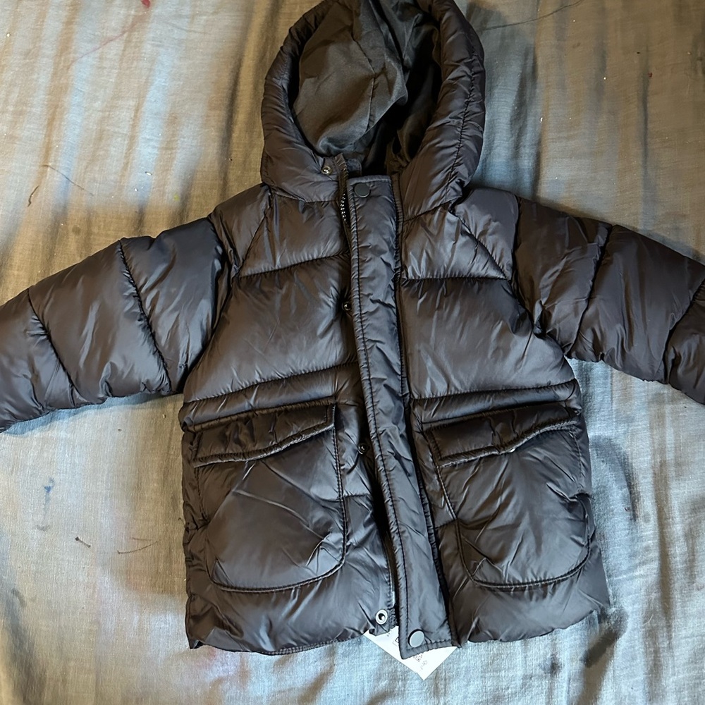 Zara Black toddler, puffer jacket brand new